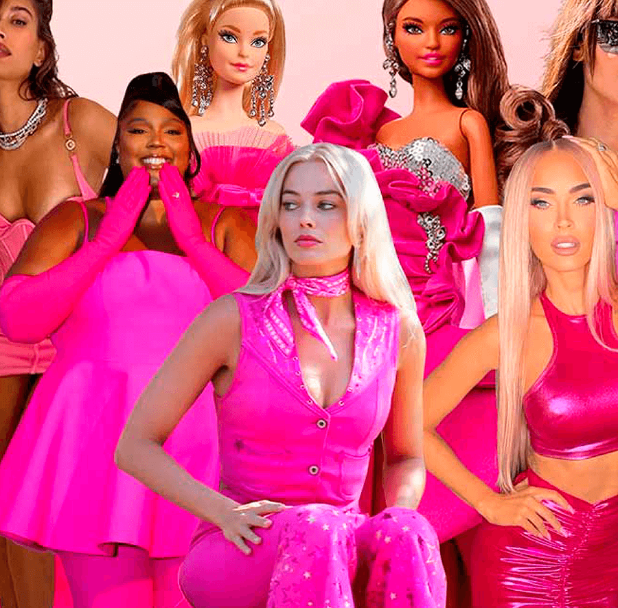 Roupas rosa inspiradas na barbie na moda feminina